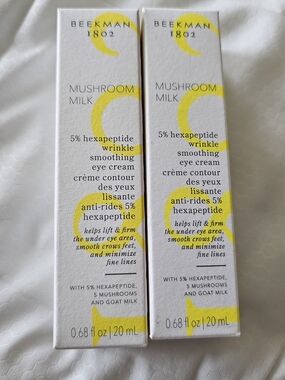 Beekman 1802 Mushroom Milk Wrinkle Smoothing Eye Cream - Two Pack